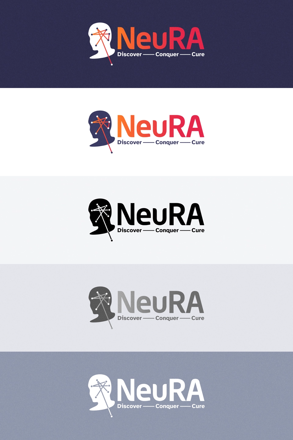 NeuRA brand - logo and variations