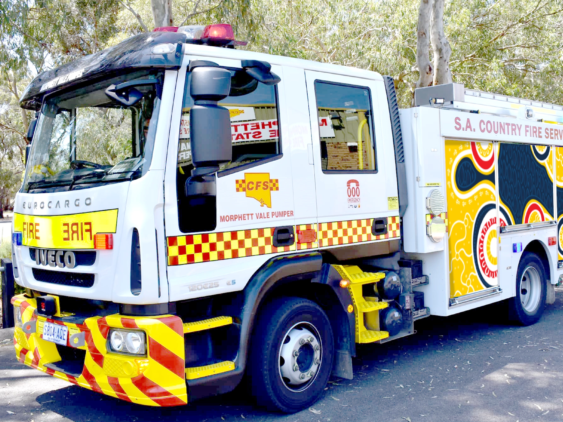 South Australian Country Fire Service (SACFS) - reconciliation truck with pattern design