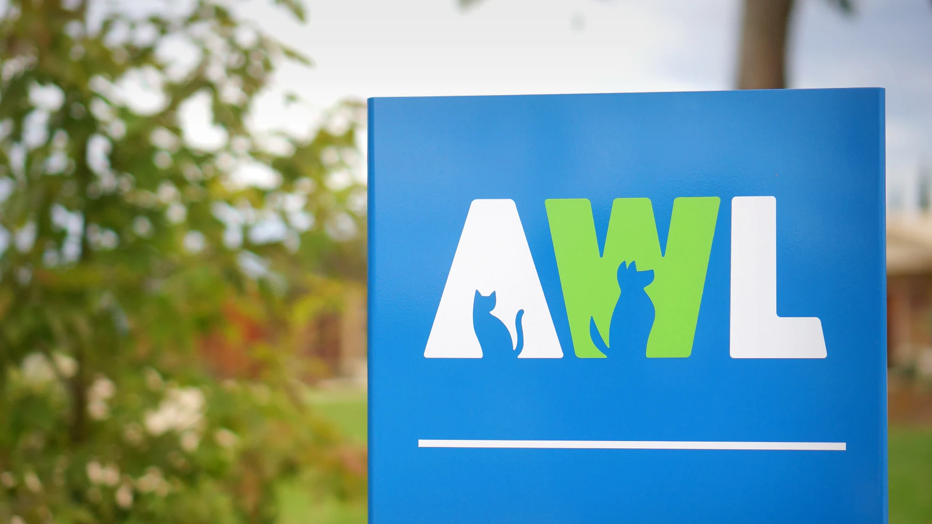 Animal Welfare League directional signage