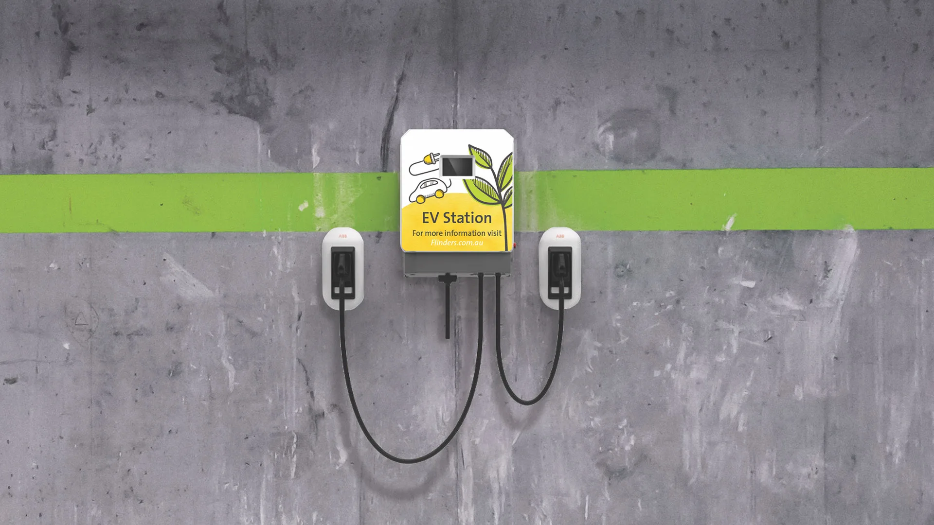 Flinders University electric vehicle charging bay