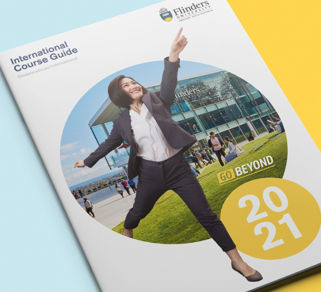 Flinders University | Graphic design, brand rollout, print collateral