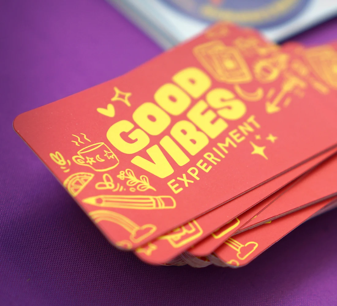 Good Vibes Experiment | Graphic design, Campaign creation, Brand rollout, Illustration, Promotional print collateral, Event signage, Animation, Motion design