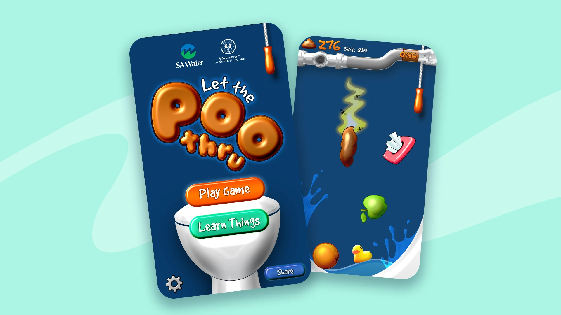 Let the Poo Thru game app preview