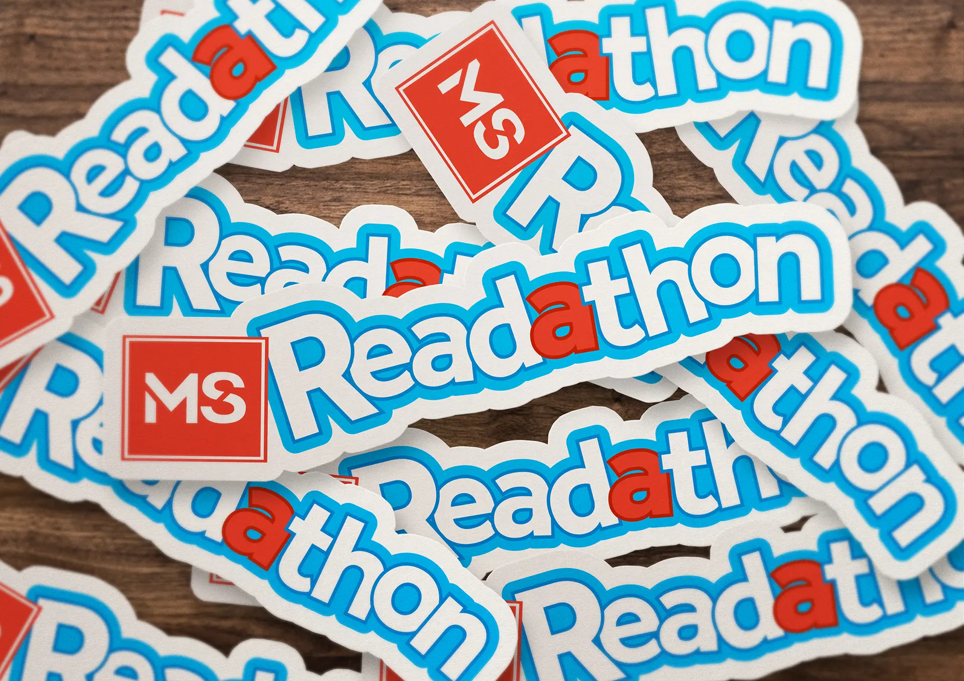 MS Readathon stickers